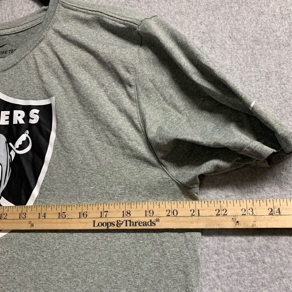 The Nike tee shirt mens large raiders football gray athletic dri fit - Picture 2 of 8